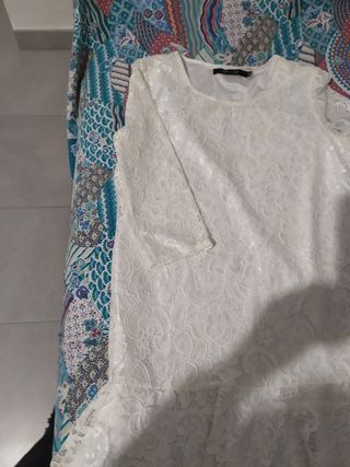 Vestito pizzo bianco elegante