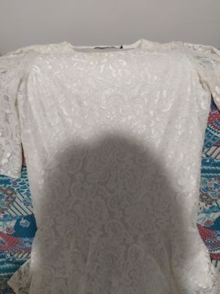 Vestito pizzo bianco elegante