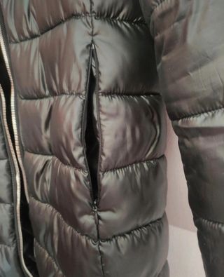 Plumífero negro mujer talla L