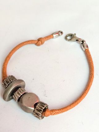 Bracciale sedimenti e pepite in argento