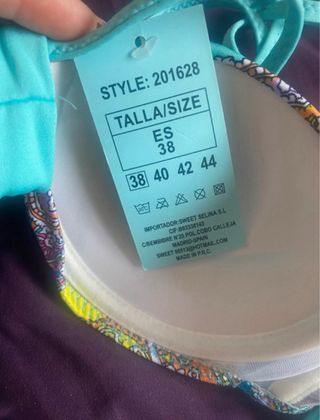 Bikini multicolor talla 38