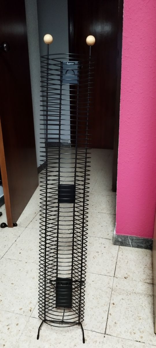 Soporte Hama CDs - Torre Metálica Negra