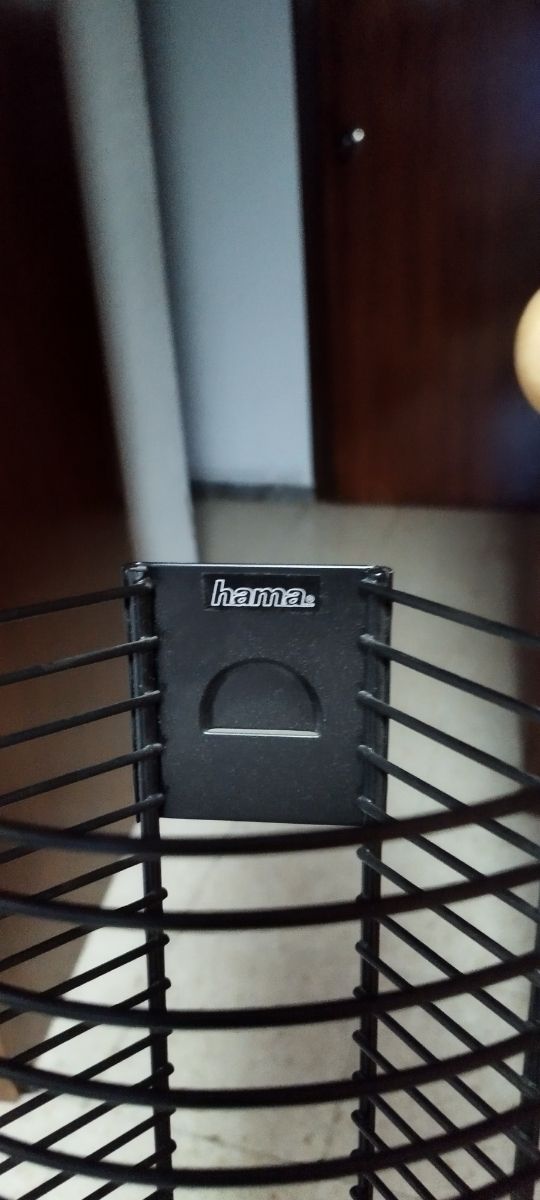 Soporte Hama CDs - Torre Metálica Negra