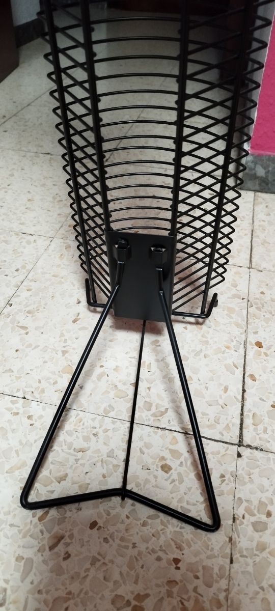 Soporte Hama CDs - Torre Metálica Negra