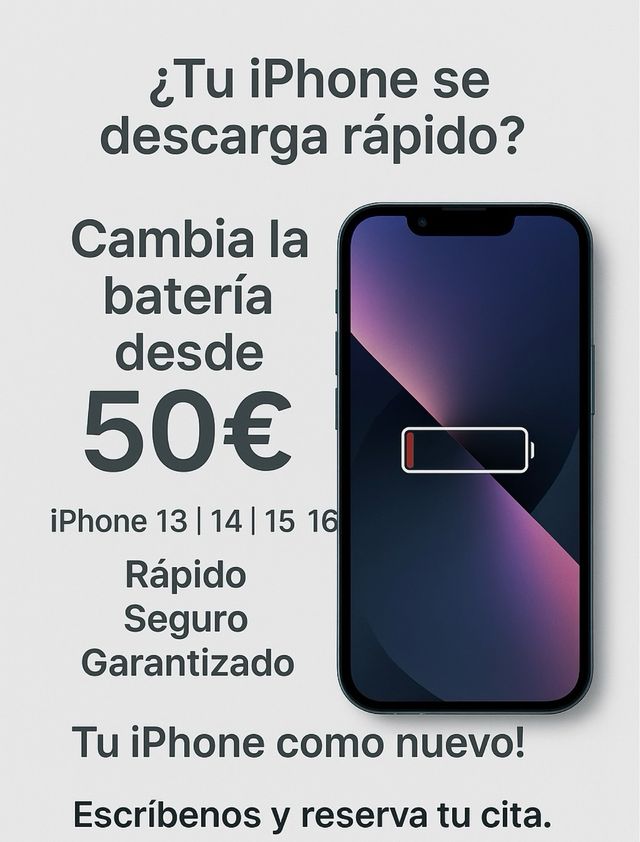 Cambio bateria iphone 12 13 14 15