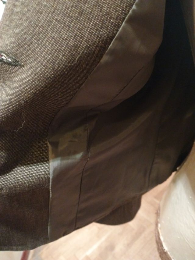 Blazer marrón jaspeada nueva