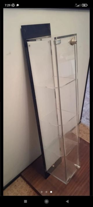Vitrina metacrilato negra - expositor,sin llave