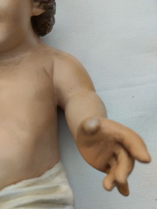 Antiguo Niño Jesús, de pasta de madera