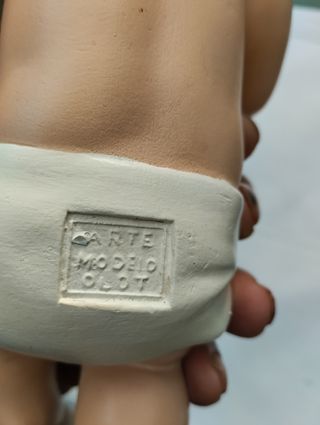 Antiguo Niño Jesús, de pasta de madera