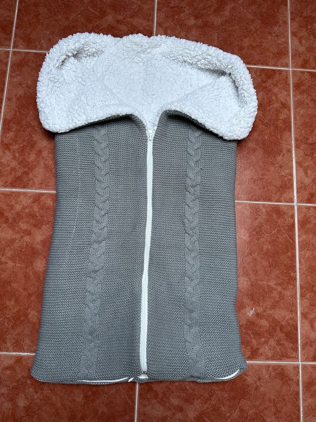 Saco capazo bebé invierno - gris