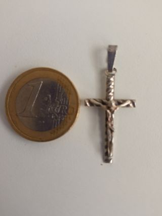 Colgante,cruz de plata 