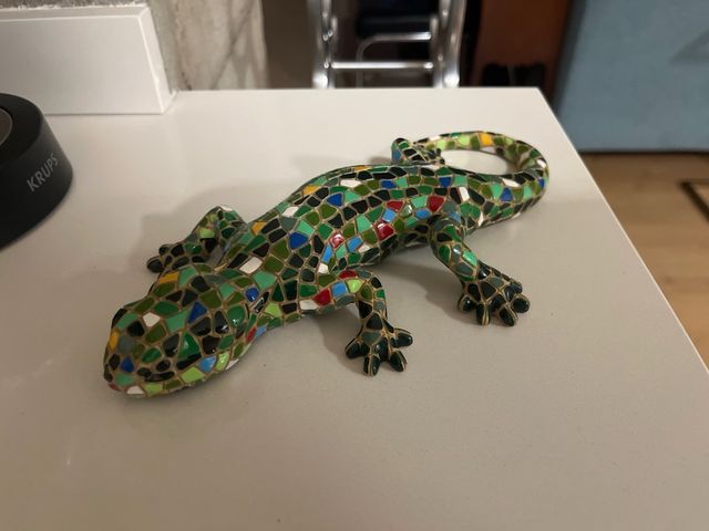 Figura lagarto cerámica y barro