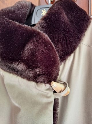 Gabardina Burberrys' mujer verde oliva