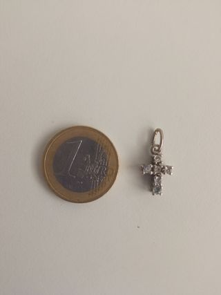 Colgante, cruz de plata 