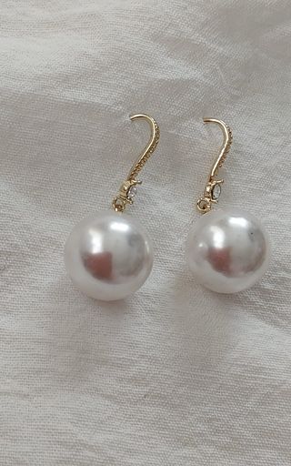 Pendientes colgantes perla XL