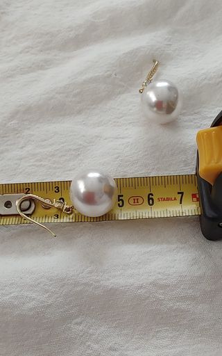 Pendientes colgantes perla XL