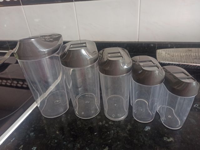 Juego botes cocina transparentes