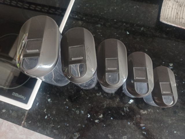 Juego botes cocina transparentes