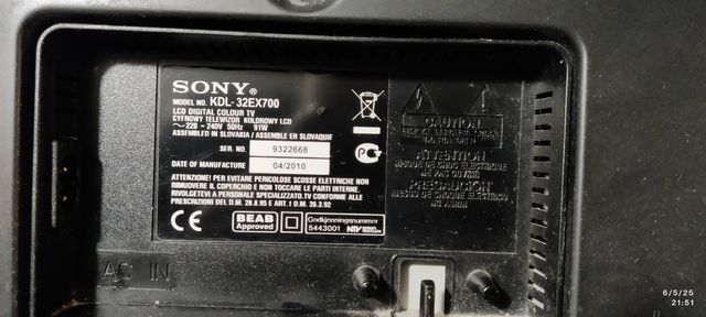 TV Sony Bravia KDL-32 Solo Venta en persona.