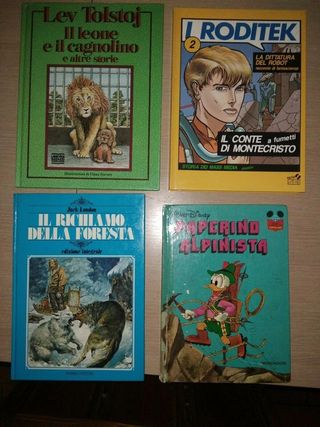 4 libri ragazzi .Tolstoj, Roditek, Paperino Alpin