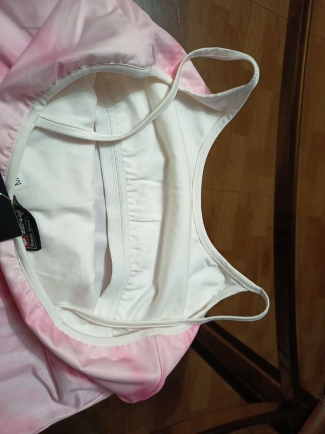 Camiseta tirantes rosa talla M