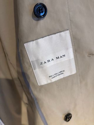 Gabardina zara con chaleco 
