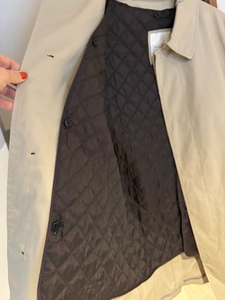 Gabardina zara con chaleco 