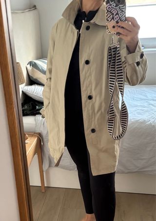 Gabardina zara con chaleco