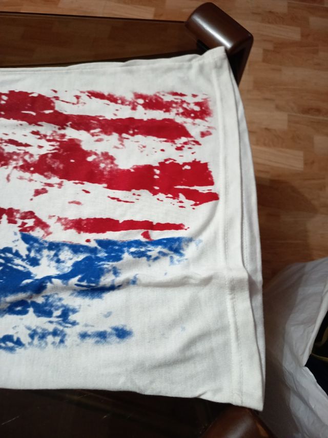 Camiseta EEUU talla S - Blanca y Roja