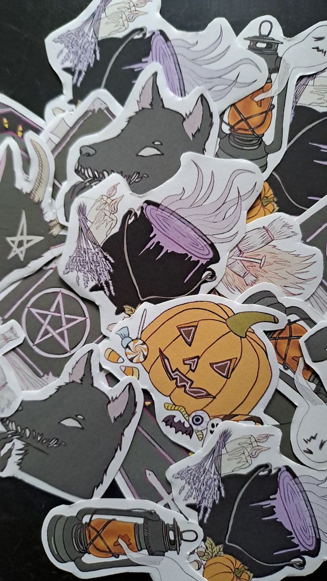 Pack Pegatinas Halloween Spooky Horror Cute