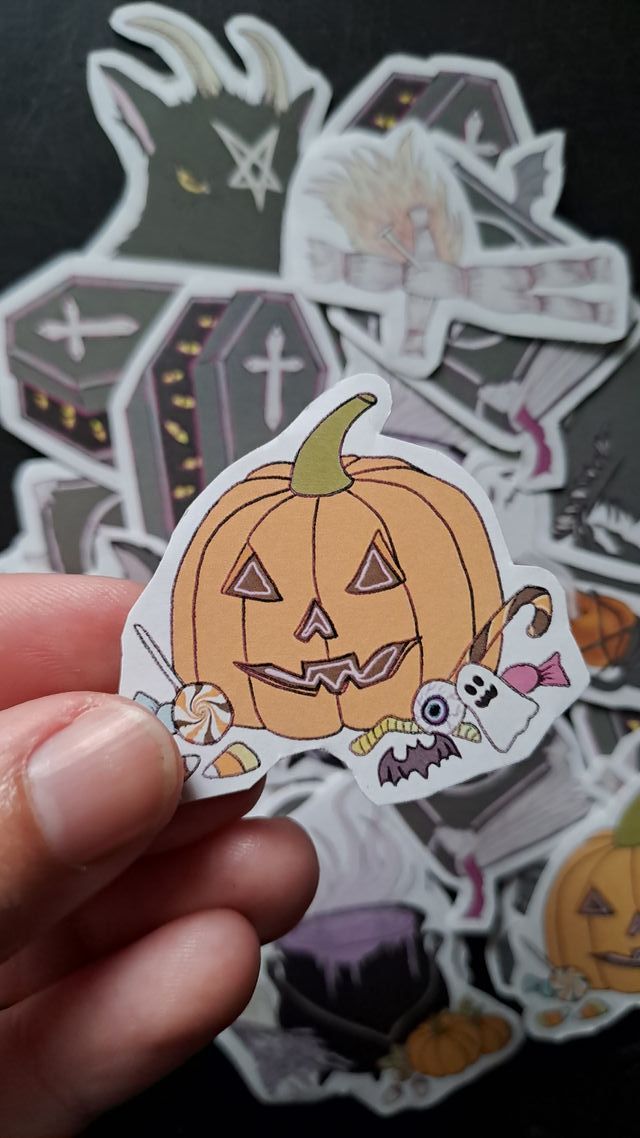 Pack Pegatinas Halloween Spooky Horror Cute