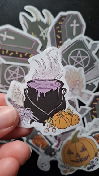 Pack Pegatinas Halloween Spooky Horror Cute