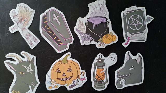 Pack Pegatinas Halloween Spooky Horror Cute