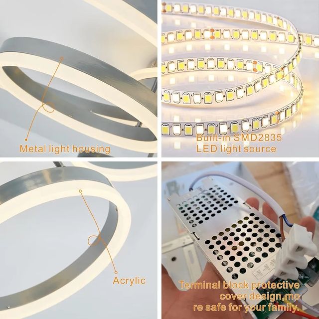 Lámpara techo LED Regulable con mando