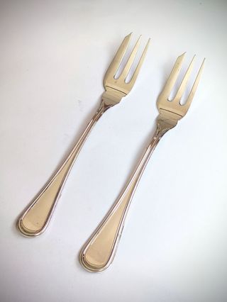 Coppia forchette argento 800