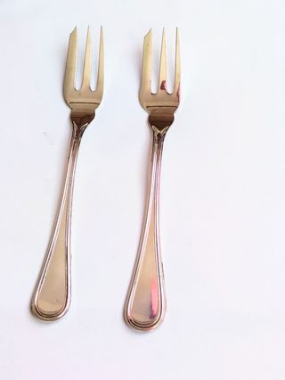 Coppia forchette argento 800