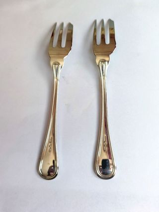 Coppia forchette argento 800