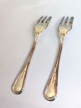 Coppia forchette argento 800