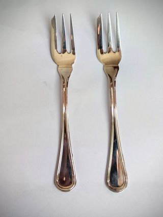 Coppia forchette argento 800