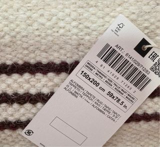 Alfombra zara home 200 x 150