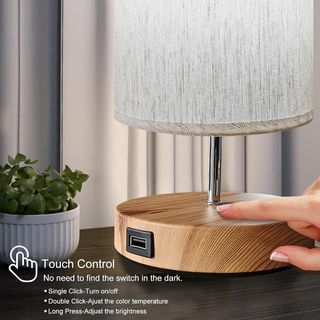 Lámparas LED LVEHO con Base de Madera (Set de 2)