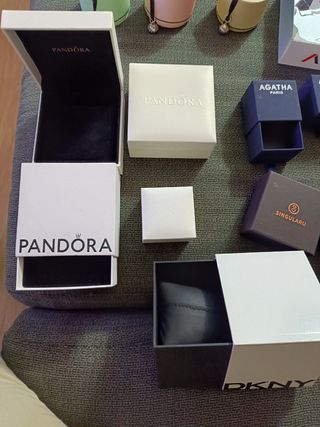 18 cajas vacías de joyas y relojes 