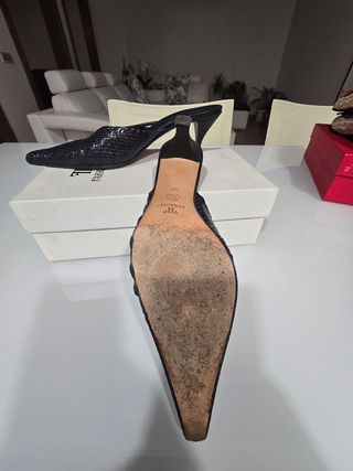 Zapatos Farrutx negros trenzados