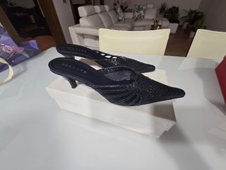 Zapatos Farrutx negros trenzados