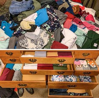 Organización de armarios y decoración de espacios.