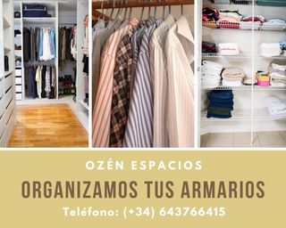 Organización de armarios y decoración de espacios.