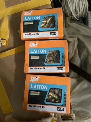 Tacos Latón SPIT M6x20mm - 300uds