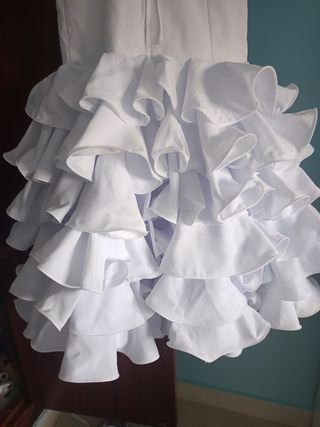 Traje flamenca niña blanco 