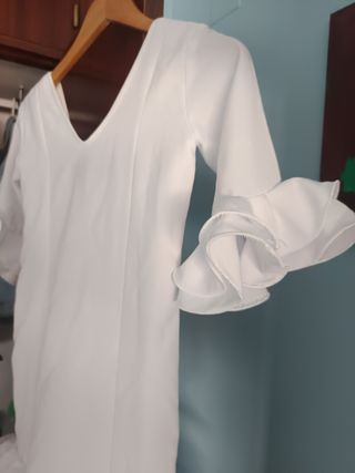Traje flamenca niña blanco 