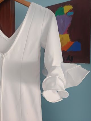 Traje flamenca niña blanco 